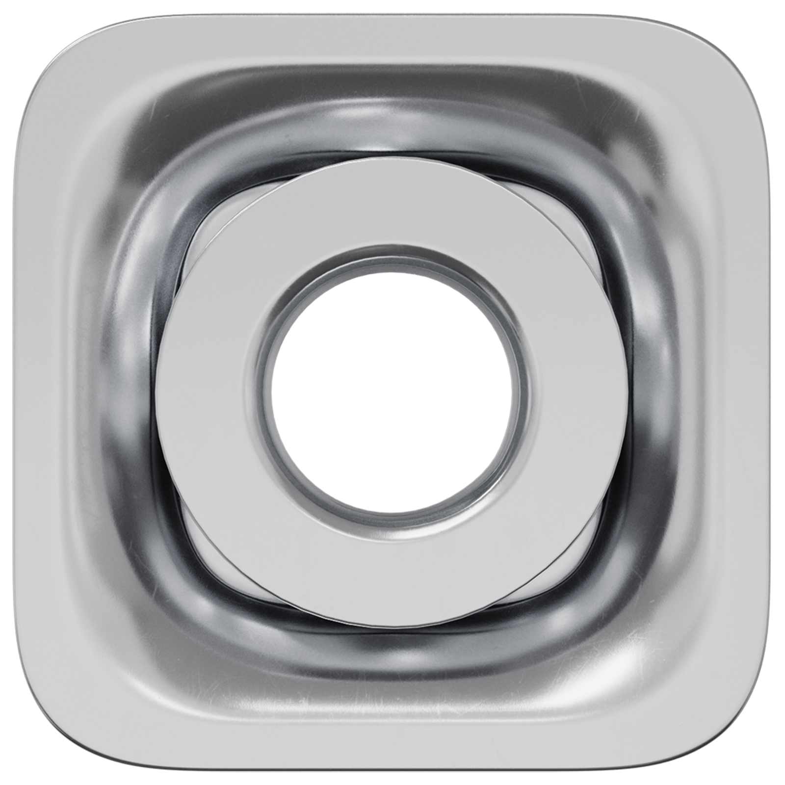 Threaded Tube Insert 1818 pcs Black and Silver Galvanised Steel