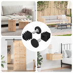 Furniture Levelers Adjustable 2 pcs Black M6 PP