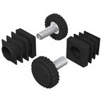 Furniture Levelers Adjustable 2 pcs Black M6 PP