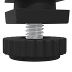 Furniture Levelers Adjustable 12 pcs Black M6 PP