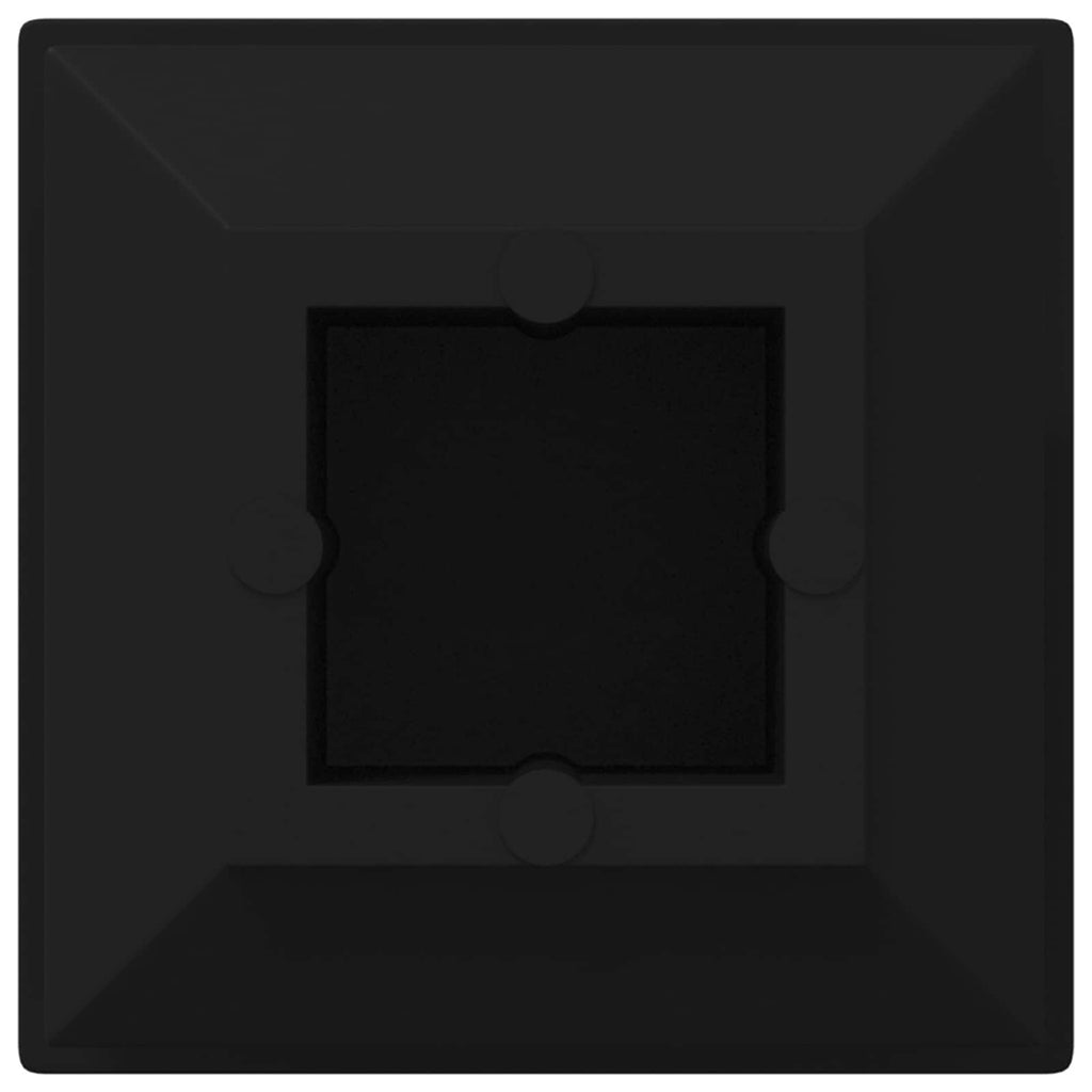 End Caps 12 pcs Black 15 x 15 x 15 mm PP