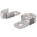 Closet Rod Bracket 2 pcs White Zinc 40 x 18 x 10 mm Iron