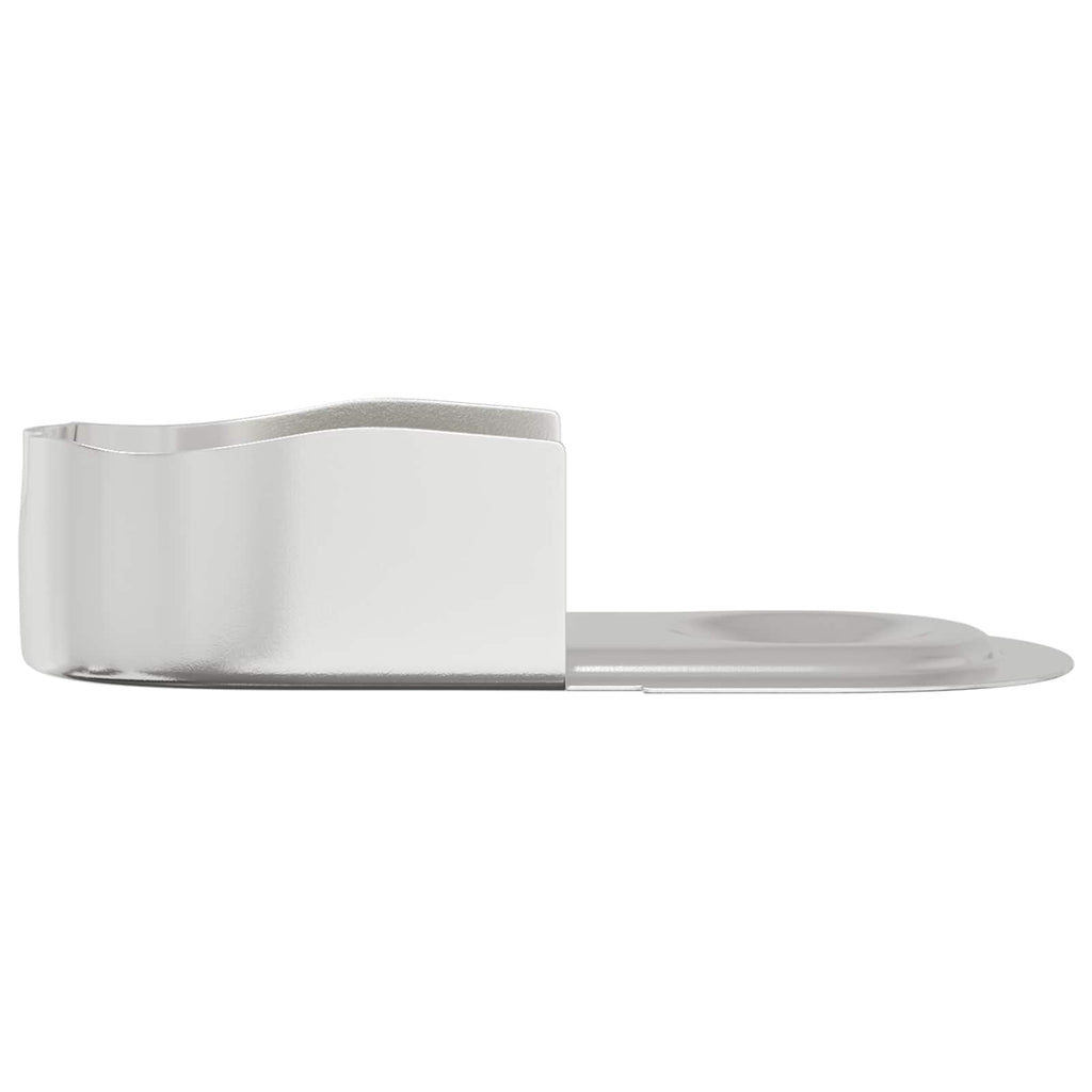 Closet Rod Bracket 2 pcs White Zinc 40 x 18 x 10 mm Iron