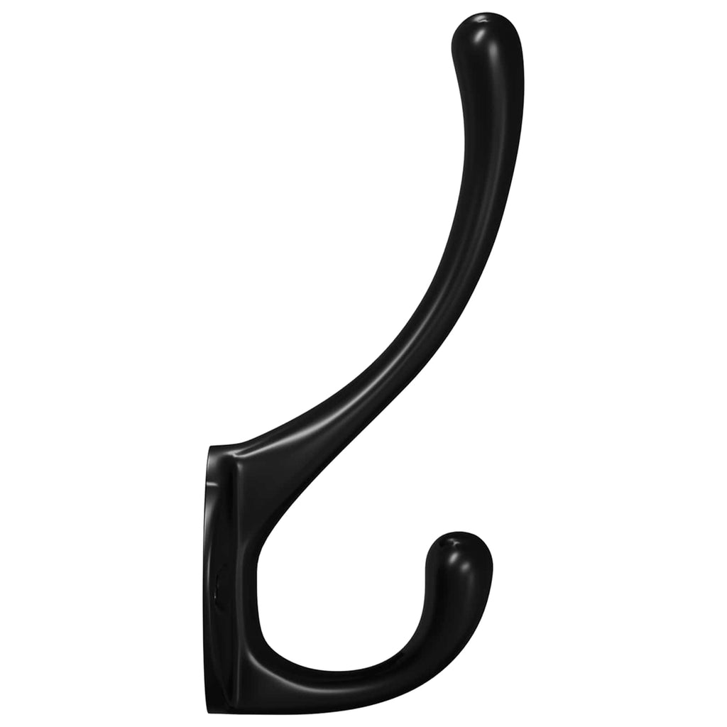 Clothes Hook 12 pcs Black 102 x 29 x 47mm Zinc Alloy
