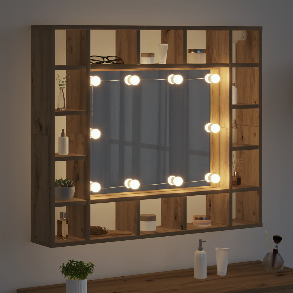 Mirror Lights 12 pcs White 4.5 x 4.5 x 4.8 cm Plastic