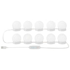 Mirror Lights 12 pcs White 4.5 x 4.5 x 4.8 cm Plastic