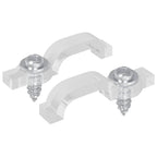 LED Strip Clips 2 pcs Transparent 2 x 1 x 0.5 cm