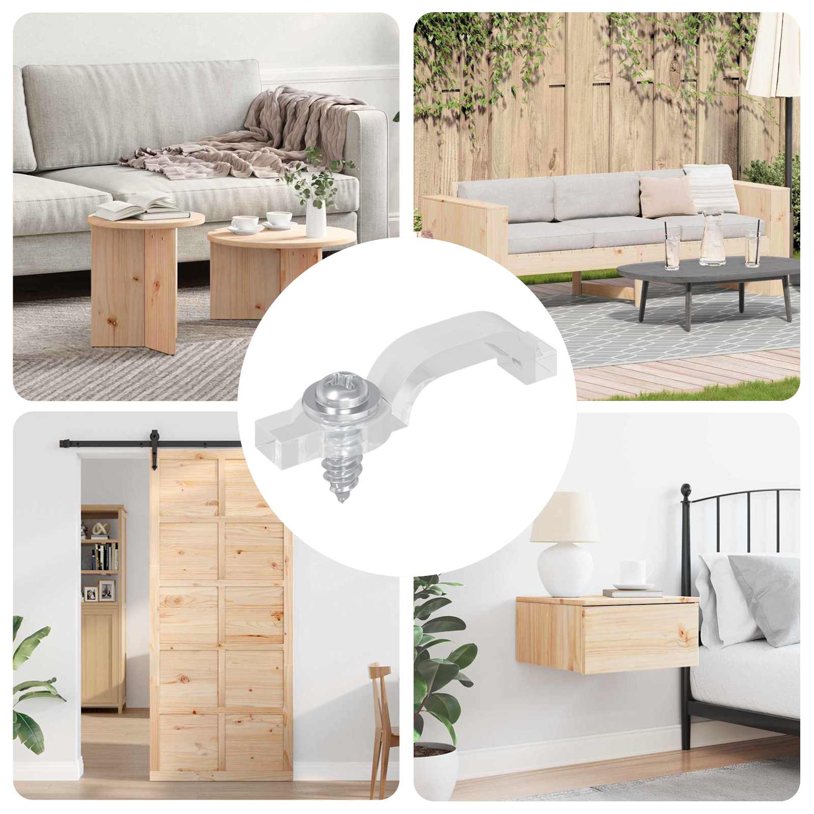 LED Strip Clips 12 pcs Transparent 2 x 1 x 0.5 cm