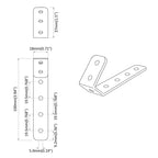 Hooks 2 pcs Black M5 x 110 mm Iron