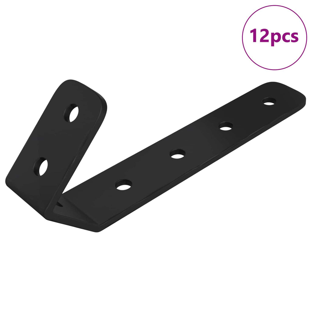 Hooks 12 pcs Black M5 x 110 mm Iron