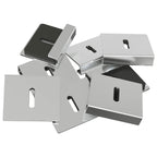 Mirror Hold Bracket 2 pcs Nickel 35 x 30 x 8.3 mm Steel