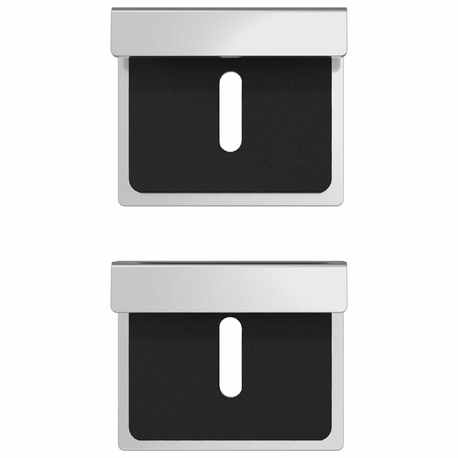 Mirror Hold Bracket 2 pcs Nickel 35 x 30 x 8.3 mm Steel