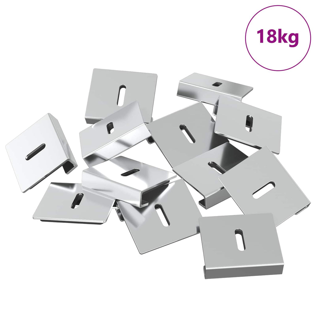 Mirror Hold Bracket 340 pcs Nickel 35 x 30 x 8.3 mm Steel