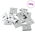 Mirror Hold Bracket 340 pcs Nickel 35 x 30 x 8.3 mm Steel
