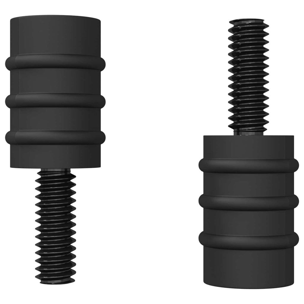 Standoff Screw 12 pcs Black M4 Rubber and Steel