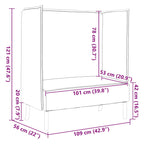 Highback Sofa Dark green 109 x 56 x 121 cm Fabric