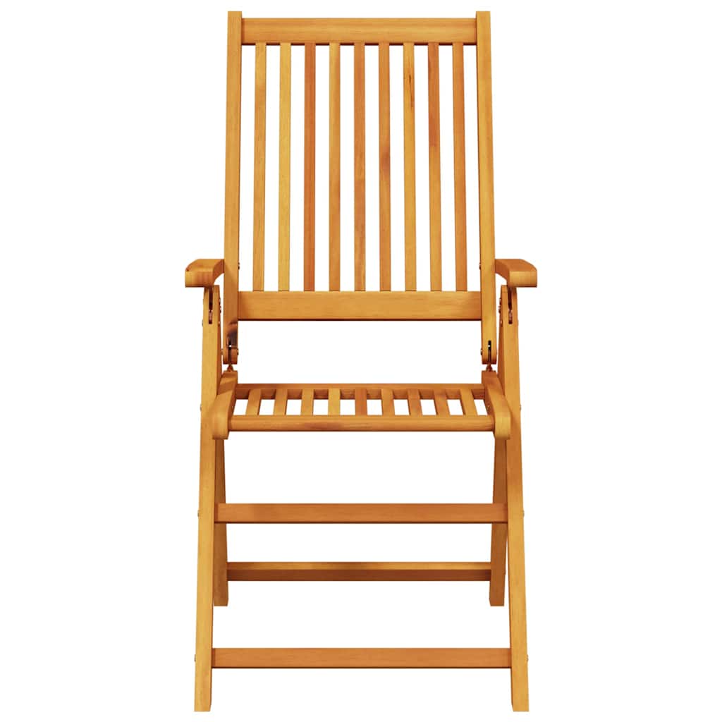 Garden Dining Set Folding 5 pcs Brown Solid Acacia Wood