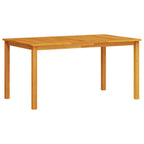 Garden Dining Set Folding 7 pcs Brown Solid Acacia Wood