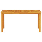 Garden Dining Set Folding 7 pcs Brown Solid Acacia Wood