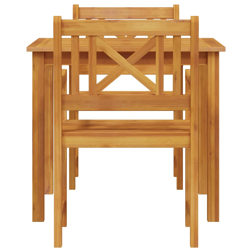 Garden Dining Set 3 pcs Brown Solid Acacia wood