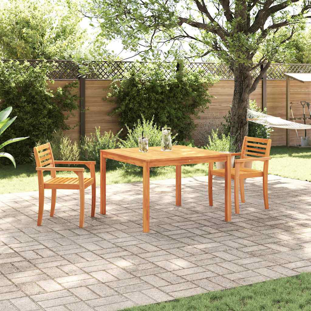 Garden Dining Set 3 pcs Brown Solid Acacia Wood