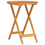 Folding Bistro Set Folding 3 pcs Brown Solid Acacia Wood