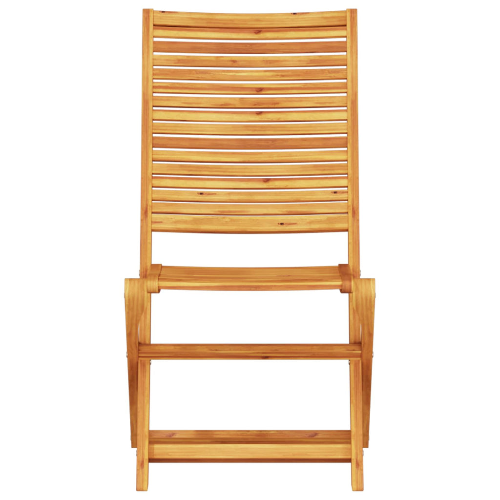 Folding Bistro Set Folding 3 pcs Brown Solid Acacia Wood