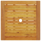 Folding Bistro Set Folding 3 pcs Brown Solid Acacia Wood