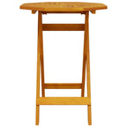 Folding Bistro Set Folding 3 pcs Brown Solid Acacia Wood