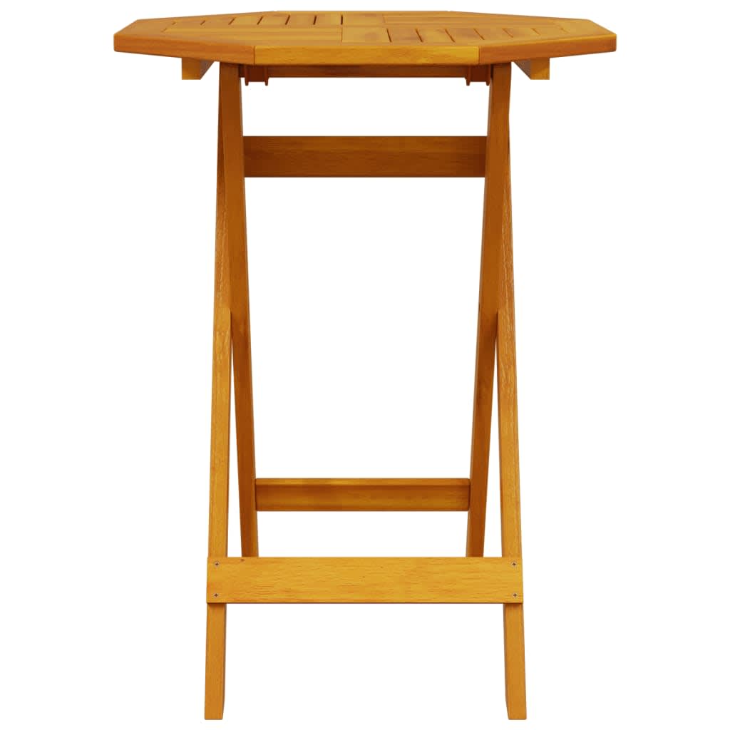 Folding Bistro Set Folding 3 pcs Brown Solid Acacia Wood