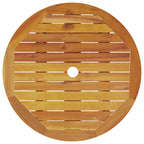 Folding Bistro Set Folding 3 pcs Brown Solid Acacia Wood