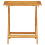 Folding Bistro Set Folding 3 pcs Brown Solid Acacia Wood