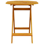 Folding Bistro Set Folding 3 pcs Brown Solid Acacia Wood