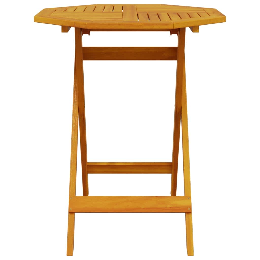 Folding Bistro Set Folding 3 pcs Brown Solid Acacia Wood