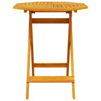 Folding Bistro Set Folding 3 pcs Brown Solid Acacia Wood