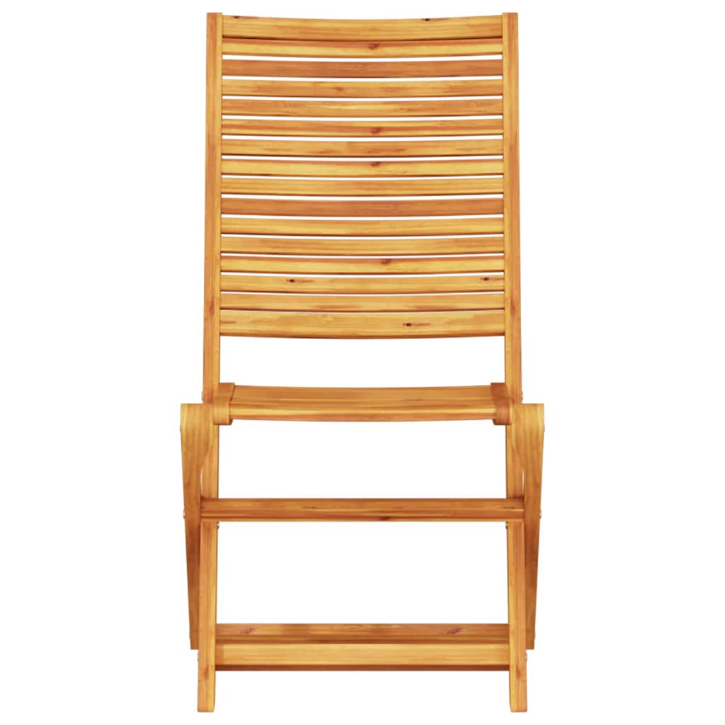 Folding Bistro Set Folding 3 pcs Brown Solid Acacia Wood