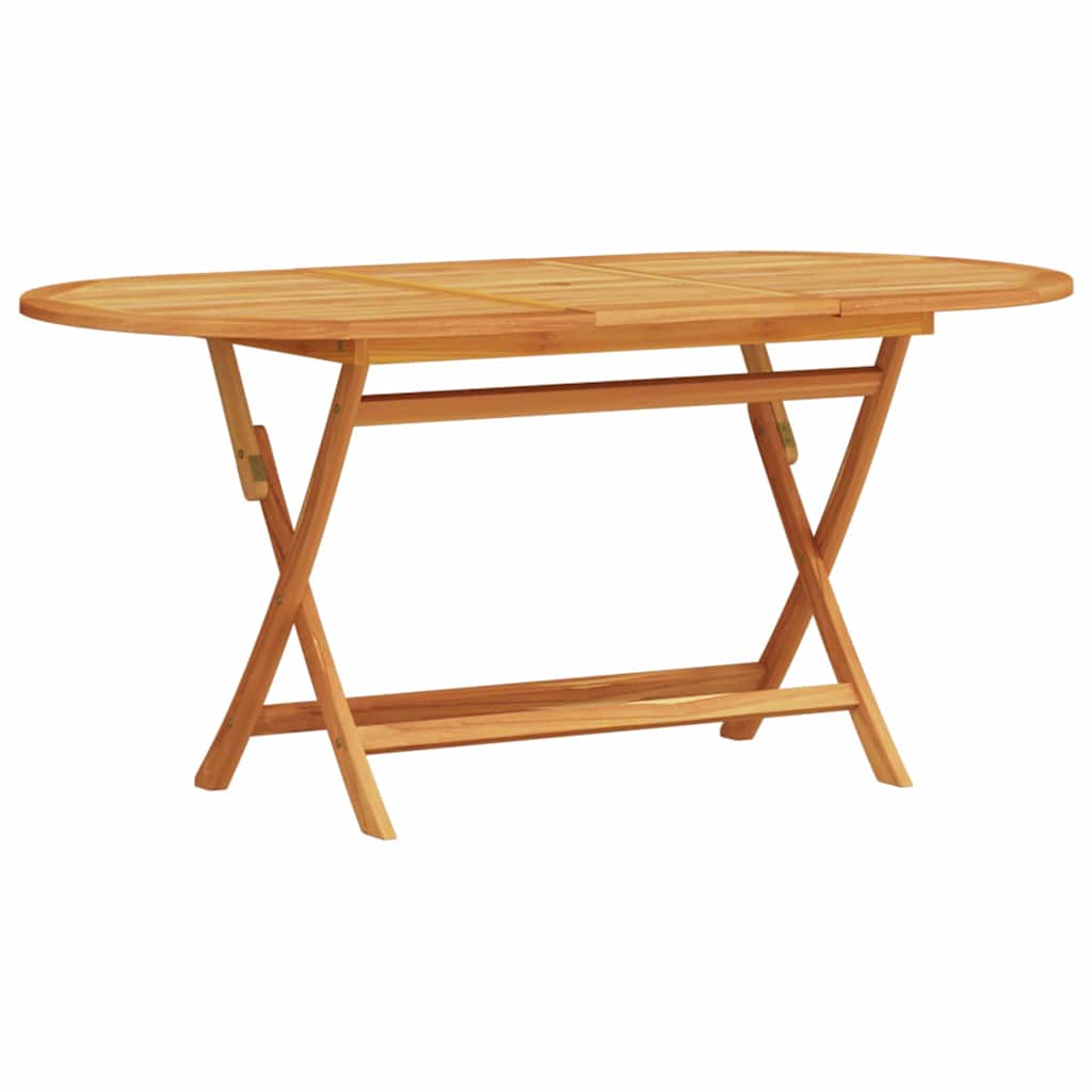 Garden Dining Set Folding 5 pcs Brown Solid Acacia Wood