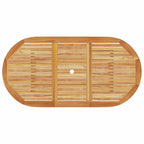 Garden Dining Set Folding 5 pcs Brown Solid Acacia Wood