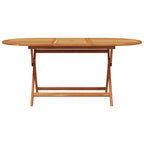 Garden Dining Set Folding 7 pcs Black Solid Acacia Wood