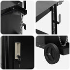 Welding Trolley Black 91 x 47 x 96 cm Steel