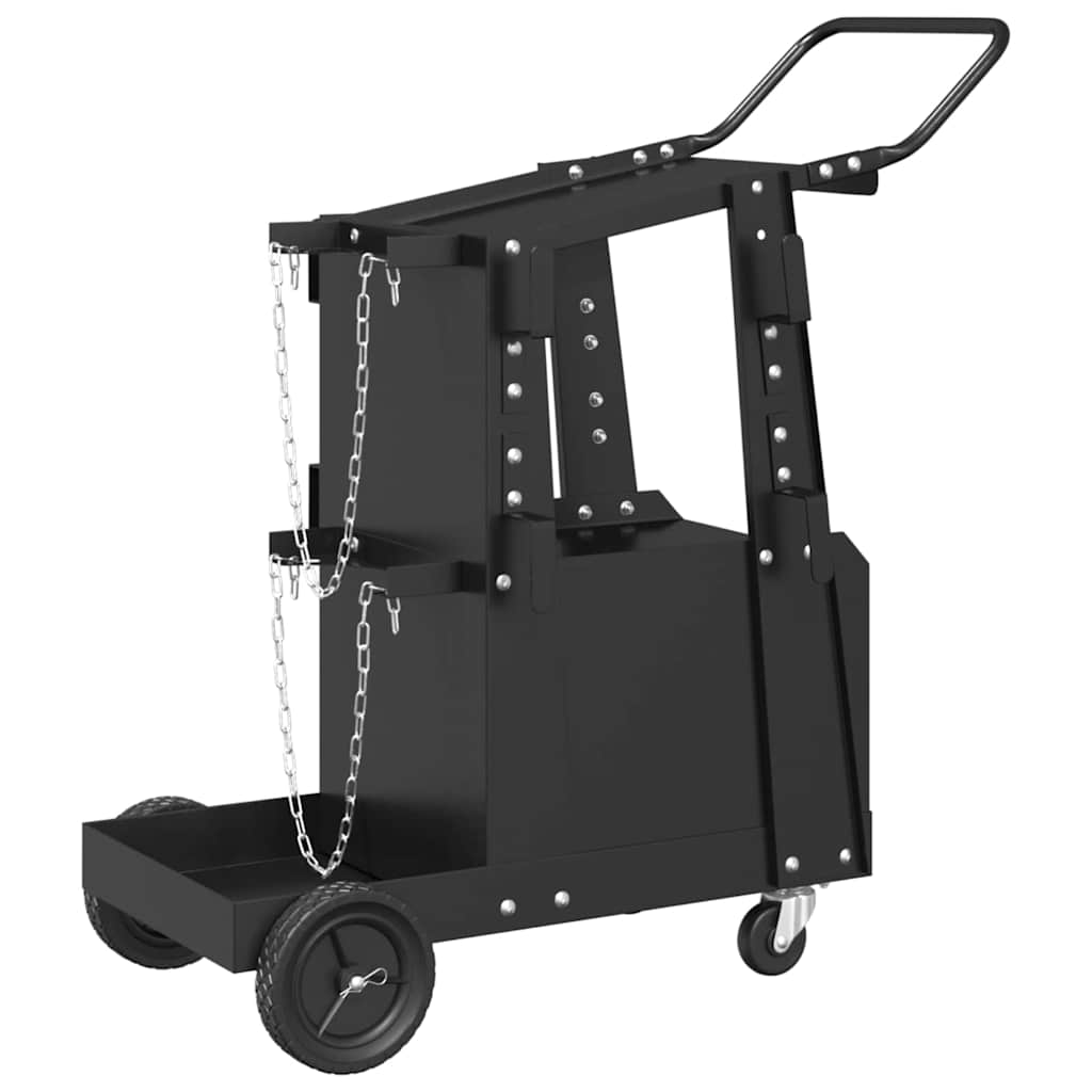 Welding Trolley Black 91 x 47 x 96 cm Steel