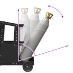 Welding Trolley Black 91 x 47 x 96 cm Steel