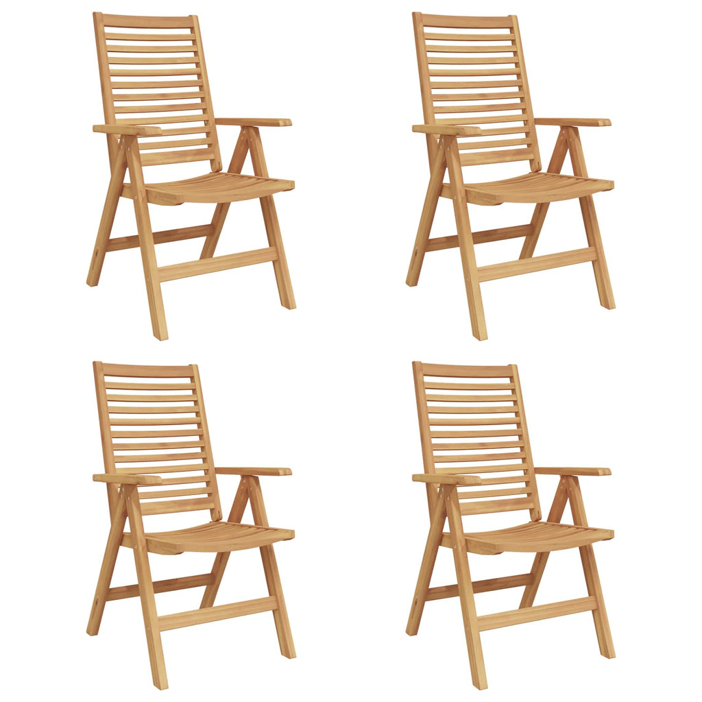 Garden Chair 4 pcs Brown 52 x 64.5 x 108 cm Solid teak wood