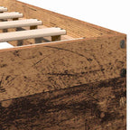 Bed Frame Old Wood 203 x 104 x 70 cm Engineered Wood