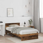 Bed Frame Old Wood 203 x 104 x 70 cm Engineered Wood
