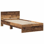 Bed Frame Old Wood 203 x 104 x 70 cm Engineered Wood