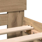 Bed Frame Artisan Oak 203 x 104 x 70 cm Engineered Wood