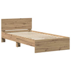 Bed Frame Artisan Oak 203 x 104 x 70 cm Engineered Wood