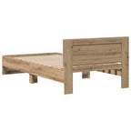 Bed Frame Artisan Oak 203 x 104 x 70 cm Engineered Wood