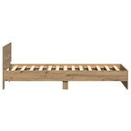 Bed Frame Artisan Oak 203 x 104 x 70 cm Engineered Wood